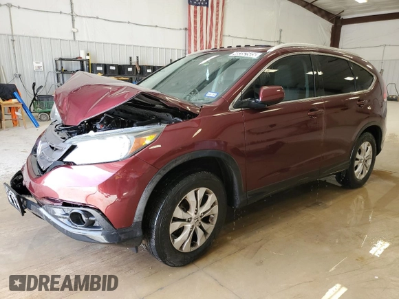 2014 Honda CR-V EX-L with VIN 5J6RM4H75EL008731, listed as a Copart auction lot 48352505 with 160,025 mi miles and Clean Title. Bid and sale history available at carsss.com. Image 1.