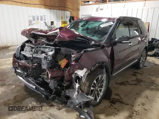 2018 Ford Explorer Platinum with VIN 1FM5K8HT1JGA69569, listed as a Copart auction lot 80035954 with Not Provided miles and Salvage Title. Bid and sale history available at carsss.com. Image 1.