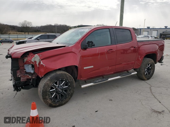 2022 GMC Canyon 4WD Elevation z VIN 1GTG6CEN4N1104978, wystawiony jako Copart lot #48214055 z przebiegiem 17 246 mil mil oraz Czysty tytuł • Clean title. Historia ofert i sprzedaży dostępna na DreamBid. Obrazek 1.