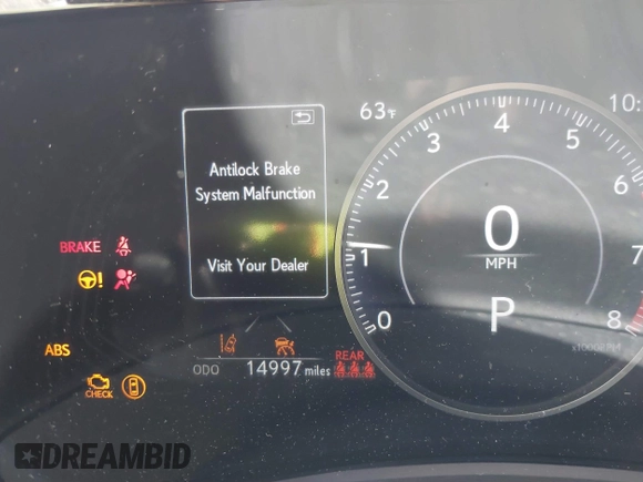 2022 Lexus NX with VIN JTJAGCEZ1N5004266, listed as a IAAI auction lot 41701672 with 14,997 mi miles. Bid and sale history available at carsss.com. Image 7.