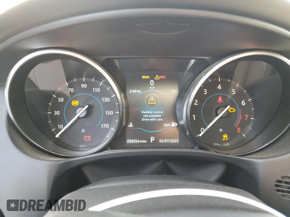 2019 Jaguar XE 25t Premium with VIN SAJAJ4FX0KCP51647, listed as a Copart auction lot 43606485 with 58,354 mi miles and Salvage Title. Bid and sale history available at carsss.com. Image 9.