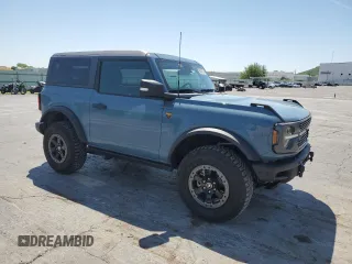 2021 Ford Bronco with VIN 1FMDE5CH1MLA60600, listed as a Copart auction lot 54076135 with 39,526 mi miles and Salvage title. Bid and sale history available at DreamBid. Image 4.