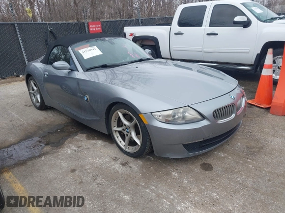 2007 BMW Z4 3.0si with VIN 4USBU535X7LX02797, listed as a IAAI auction lot 41520942 with 115,022 mi miles and . Bid and sale history available at DreamBid. Image 1.
