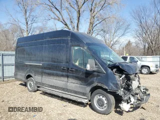 2020 Ford Transit Cargo with VIN 1FTBW3X82LKB40192, listed as a Copart auction lot 57694465 with 48,601 mi miles and Salvage title. Bid and sale history available at DreamBid. Image 4.