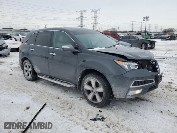 2013 Acura MDX Tech Pkg with VIN 2HNYD2H37DH510679, listed as a Copart auction lot 45404195 with 111,483 mi miles and Salvage Title. Bid and sale history available at carsss.com. Image 4.