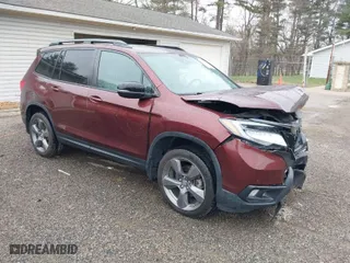 2019 Honda Passport Touring with VIN 5FNYF8H99KB005625, listed as a IAAI auction lot 41905030 with 64,998 mi miles. Bid and sale history available at carsss.com. Image 1.