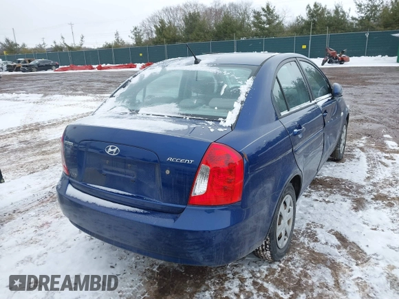 2007 Hyundai Accent GLS with VIN KMHCN46C17U103319, listed as a IAAI auction lot 41620787 with 65,291 mi miles. Bid and sale history available at carsss.com. Image 4.