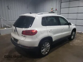 2013 Volkswagen Tiguan SEL with VIN WVGBV3AX2DW058147, listed as a Copart auction lot 47110285 with 156,145 mi miles and Salvage Title. Bid and sale history available at DreamBid. Image 3.