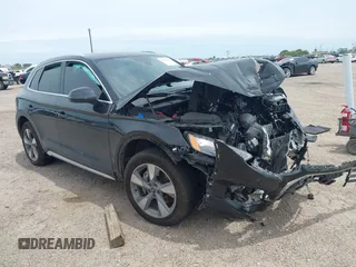 2023 Audi Q5 Premium Plus with VIN WA1BBAFY0P2085212, listed as a IAAI auction lot 42392047 with Not provided miles and . Bid and sale history available at DreamBid. Image 1.