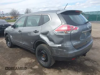 2016 Nissan Rogue S with VIN JN8AT2MV1GW147887, listed as a IAAI auction lot 41973301 with 136,375 mi miles. Bid and sale history available at carsss.com. Image 3.