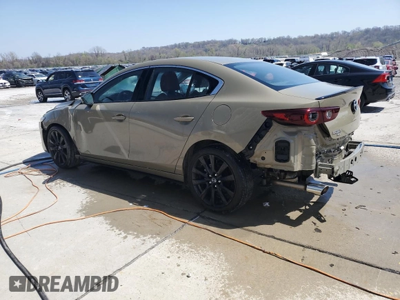 2024 Mazda 3 Carbon Edition with VIN 3MZBPBXYXRM403017, listed as a Copart auction lot 51104355 with 15,167 mi miles and Clean title. Bid and sale history available at DreamBid. Image 2.