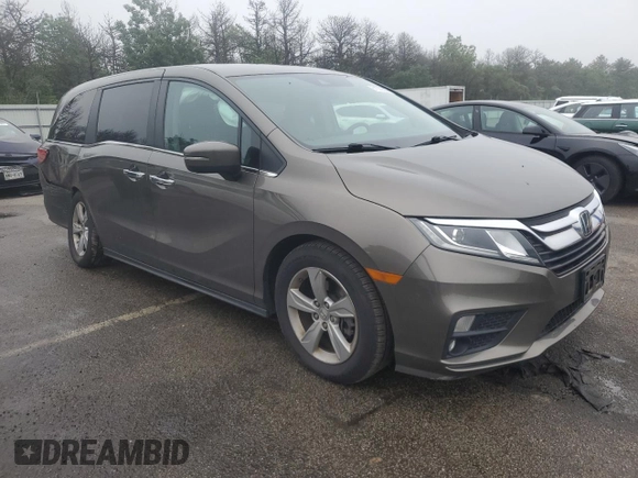 2020 Honda Odyssey EX with VIN 5FNRL6H5XLB069852, listed as a Copart auction lot 61553585 with 34,189 mi miles and Salvage title. Bid and sale history available at DreamBid. Image 4.
