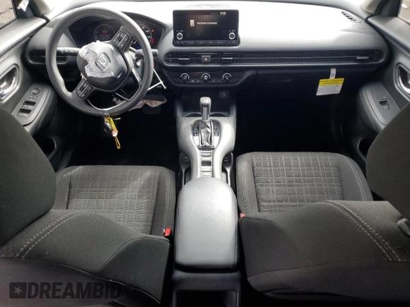 2023 Honda HR-V LX with VIN 3CZRZ2H30PM707849, listed as a Copart auction lot 56337495 with 26,589 mi miles and Salvage title. Bid and sale history available at DreamBid. Image 8.