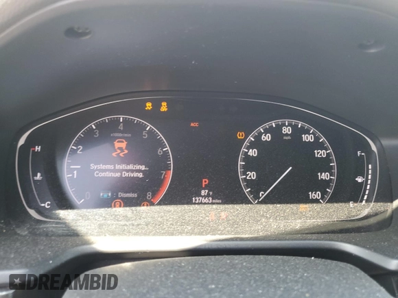 2019 Honda Accord Sport with VIN 1HGCV2F36KA026354, listed as a Copart auction lot 53116515 with 137,663 mi miles and Salvage title. Bid and sale history available at DreamBid. Image 9.