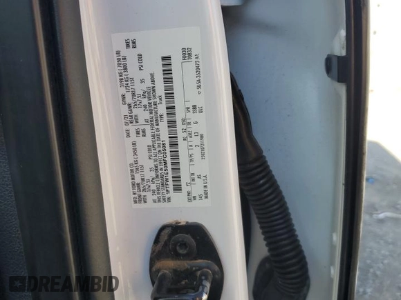 2021 Ford F-150 XL with VIN 1FTFW1E50MFC05081, listed as a Copart auction lot 63128785 with Not provided miles and Salvage title. Bid and sale history available at DreamBid. Image 12.