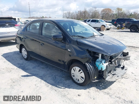 2024 Mitsubishi Mirage G4 ES with VIN ML32FUFJ5RHF07415, listed as a IAAI auction lot 41794271 with 3,730 mi miles. Bid and sale history available at carsss.com. Image 1.