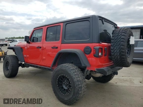 2018 Jeep Wrangler Unlimited Sport S z VIN 1C4HJXDG8JW132289, wystawiony jako Copart lot #54071895 z przebiegiem 88 345 mil mil oraz Szkoda całkowita • Salvage title. Historia ofert i sprzedaży dostępna na DreamBid. Obrazek 2.