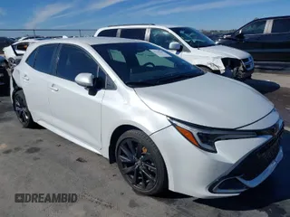 2024 Toyota Corolla Hatchback XSE with VIN JTNC4MBE9R3218334, listed as a IAAI auction lot 41330599 with 22,138 mi miles. Bid and sale history available at carsss.com. Image 1.
