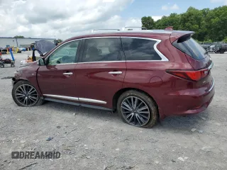 2020 Infiniti QX60 Luxe with VIN 5N1DL0MM5LC501051, listed as a Copart auction lot 61368415 with 91,558 mi miles and Salvage title. Bid and sale history available at DreamBid. Image 2.