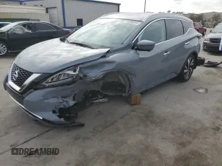 2022 Nissan Murano SL with VIN 5N1AZ2CJXNC117631, listed as a Copart auction lot 89268255 with 8,958 mi miles and Salvage Title. Bid and sale history available at carsss.com. Image 1.