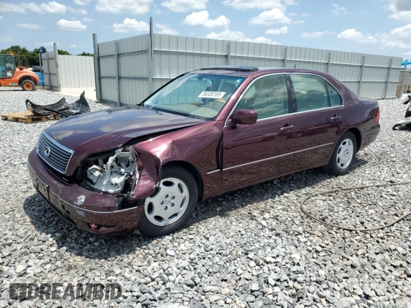 2001 Lexus LS 430 z VIN JTHBN30F410026620, wystawiony jako Copart lot #56330185 z przebiegiem 98 650 mil mil oraz Szkoda całkowita • Salvage title. Historia ofert i sprzedaży dostępna na DreamBid. Obrazek 1.
