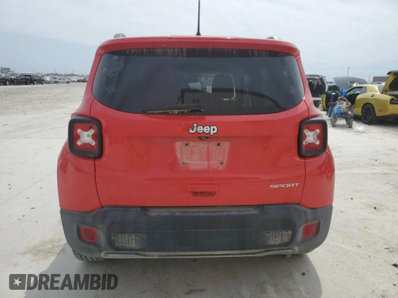 2020 Jeep Renegade Sport with VIN ZACNJAAB2LPL52923, listed as a Copart auction lot 48816875 with 32,377 mi miles and Salvage Title. Bid and sale history available at carsss.com. Image 6.