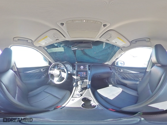 2018 Infiniti Q50 2.0t PURE with VIN JN1CV7AP6JM241156, listed as a Copart auction lot 72443774 with 55,609 mi miles and Salvage Title. Bid and sale history available at carsss.com. Image 13.