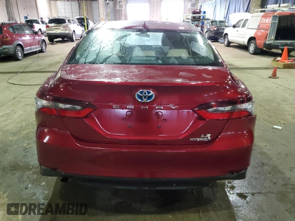 2021 Toyota Camry Hybrid LE with VIN 4T1C31AK7MU549831, listed as a Copart auction lot 50836065 with 86,470 mi miles and Non Repairable. Bid and sale history available at DreamBid. Image 6.