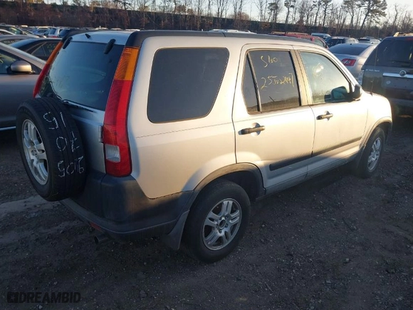 2004 Honda CR-V EX with VIN SHSRD78834U241212, listed as a IAAI auction lot 41766161 with 999,999 mi miles. Bid and sale history available at carsss.com. Image 4.