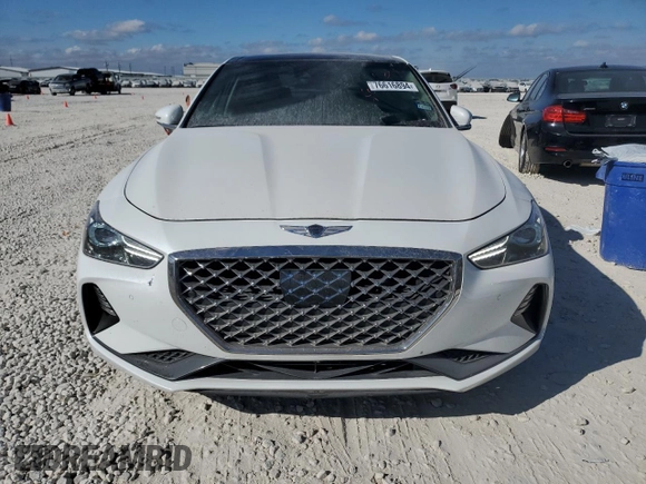 2020 Genesis G70 2.0T with VIN KMTG34LA0LU059887, listed as a Copart auction lot 76616894 with 32,658 mi miles and Salvage title. Bid and sale history available at DreamBid. Image 5.