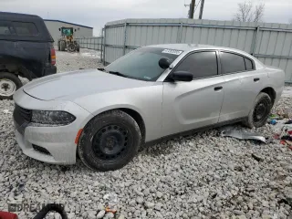 2016 Dodge Charger Police with VIN 2C3CDXKT2GH348135, listed as a Copart auction lot 47282055 with 175,475 mi miles and Clean Title. Bid and sale history available at carsss.com. Image 1.