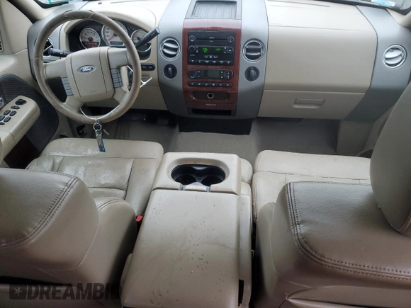 2007 Ford F-150 XLT with VIN 1FTPX14597FA50022, listed as a Copart auction lot 56329335 with 139,500 mi miles and Salvage title. Bid and sale history available at DreamBid. Image 8.