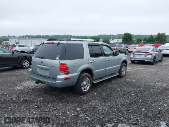 2005 Mercury Mountaineer with VIN 4M2DU86E25ZJ20760, listed as a IAAI auction lot 42512014 with 120,923 mi miles and . Bid and sale history available at DreamBid. Image 4.