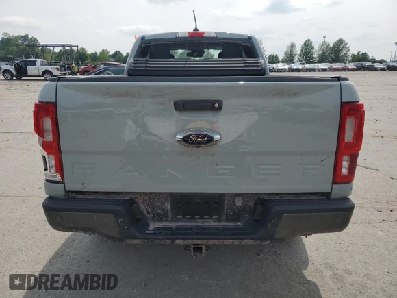 2021 Ford Ranger XL with VIN 1FTER1FH8MLD02641, listed as a Copart auction lot 59501375 with 12,583 mi miles and Salvage title. Bid and sale history available at DreamBid. Image 6.