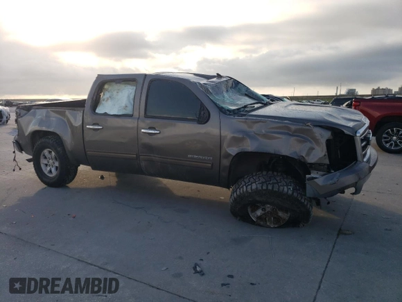 2013 GMC Sierra 1500 SLE with VIN 3GTP1VE07DG163585, listed as a Copart auction lot 55132615 with Not provided miles and Salvage title. Bid and sale history available at DreamBid. Image 4.