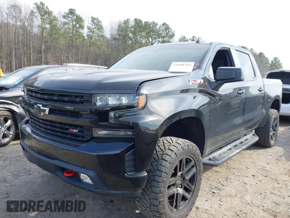 2021 Chevrolet Silverado 1500 LT Trail Boss with VIN 1GCPYFED9MZ232507, listed as a IAAI auction lot 41690784 with 71,392 mi miles and . Bid and sale history available at DreamBid. Image 2.