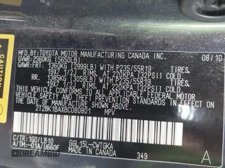 2011 Lexus RX 350 with VIN 2T2BK1BAXBC080801, listed as a IAAI auction lot 41951976 with 157,142 mi miles and . Bid and sale history available at DreamBid. Image 9.