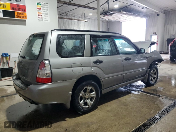 2006 Subaru Forester X with VIN JF1SG63656H724371, listed as a Copart auction lot 58783475 with 194,856 mi miles and Salvage title. Bid and sale history available at DreamBid. Image 3.