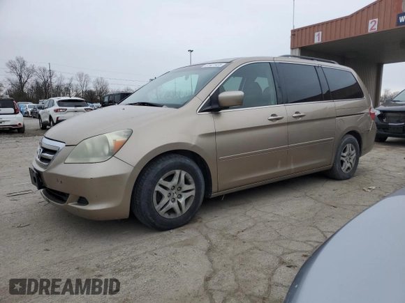 2006 Honda Odyssey EX-L with VIN 5FNRL38626B411094, listed as a Copart auction lot 51421435 with 282,075 mi miles and Salvage Title. Bid and sale history available at carsss.com. Image 1.