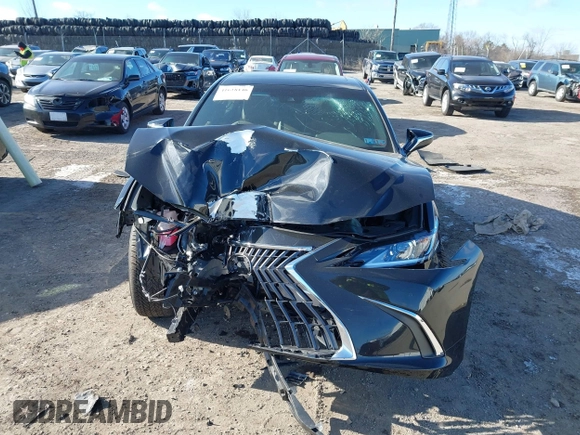 2024 Lexus ES with VIN 58ADZ1B17RU174919, listed as a IAAI auction lot 41618146 with 2,993 mi miles. Bid and sale history available at carsss.com. Image 6.