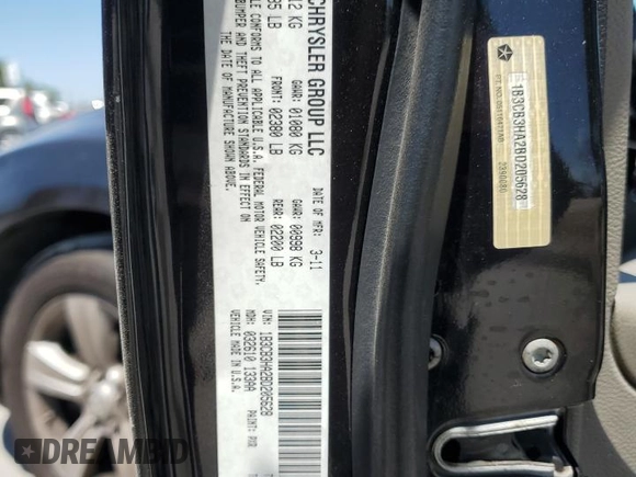 2011 Dodge Caliber Mainstreet with VIN 1B3CB3HA2BD205628, listed as a Copart auction lot 53060615 with 192,644 mi miles and Salvage Title. Bid and sale history available at carsss.com. Image 16.
