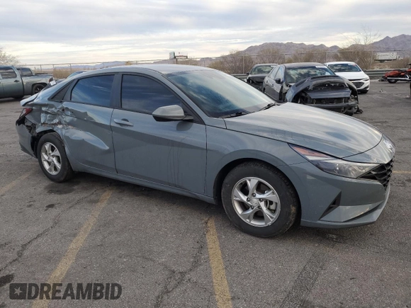 2022 Hyundai Elantra SE with VIN KMHLL4AG8NU335462, listed as a Copart auction lot 45888485 with 41,046 mi miles and Salvage Title. Bid and sale history available at DreamBid. Image 4.