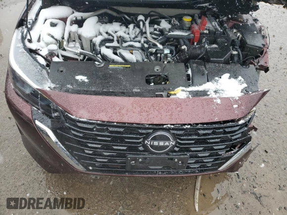 2024 Nissan Sentra SV with VIN 3N1AB8CV0RY273563, listed as a Copart auction lot 52028575 with 15,369 mi miles and Salvage Title. Bid and sale history available at carsss.com. Image 11.