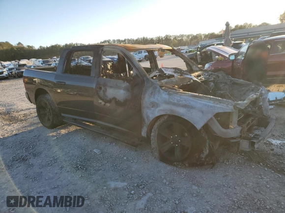 2018 Ram 1500 Night with VIN 1C6RR7MT5JS152282, listed as a Copart auction lot 42986395 with 0 mi miles and Salvage Title. Bid and sale history available at carsss.com. Image 4.