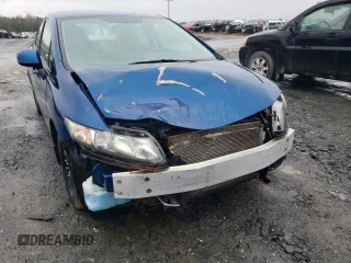2013 Honda Civic LX with VIN 2HGFB2F43DH001916, listed as a Copart auction lot 54666895 with 127,158 mi miles and Salvage title. Bid and sale history available at DreamBid. Image 12.