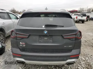 2023 BMW X3 xDrive30i with VIN 5UX53DP04P9N51157, listed as a Copart auction lot 48352945 with Not Provided miles and Salvage Title. Bid and sale history available at DreamBid. Image 6.