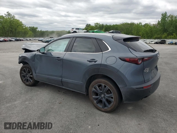 2024 Mazda CX-30 S Carbon Edition with VIN 3MVDMBCM9RM607345, listed as a Copart auction lot 56855925 with 19,295 mi miles and Salvage title. Bid and sale history available at DreamBid. Image 2.