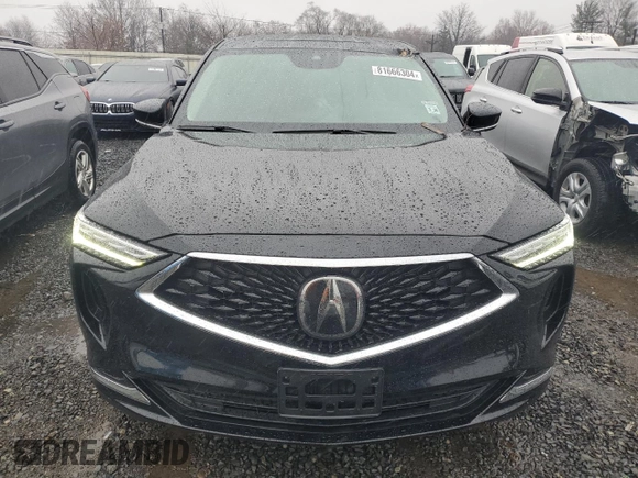 2023 Acura MDX with VIN 5J8YE1H36PL028064, listed as a Copart auction lot 81666304 with 16,586 mi miles and Salvage Title. Bid and sale history available at carsss.com. Image 5.