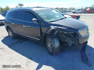 2015 Buick Enclave Leather with VIN 5GAKRBKD6FJ227644, listed as a IAAI auction lot 41855782 with 156,458 mi miles. Bid and sale history available at carsss.com. Image 1.
