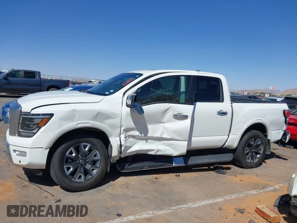 2024 Nissan Titan Pro-4X with VIN 1N6AA1ED3RN104028, listed as a IAAI auction lot 41837183 with 12,267 mi miles and . Bid and sale history available at DreamBid. Image 13.